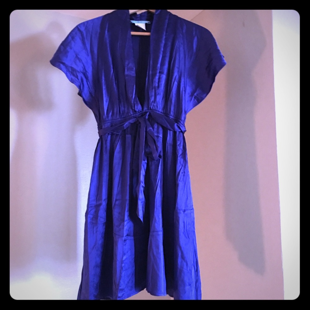 Marciano Blue Silk Dress